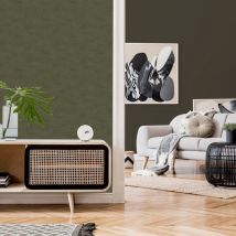 Looks By Wolfgang Joop - Papier peint Intissé looks Uni Deluxe 1005 x 52cm Vert