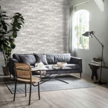 Vtwonen - Papier peint intissé Mur Briques Loft clair 1005 x 52cm Gris