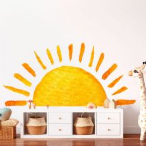 Papier peint intissé pré-encollé fresques géantes - coucher de soleil - 90x110cm