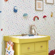 Joules - Papier peint intissé Lynx Multi Spot Rainbow 1005 x 52cm Multicolore