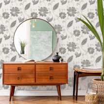 Graham&brown - Papier peint intissé Juliette Quartz 1005 x 52cm Gris