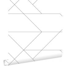 Estahome - papier peint lignes graphiques noir et blanc