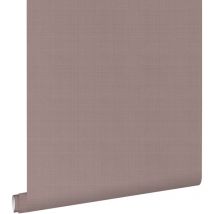 Estahome - papier peint lin lilas violet