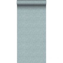 Sanders&sanders - papier peint lin turquoise