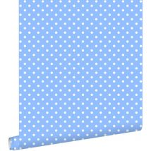 Estahome - papier peint à motif de petits points bleu clair