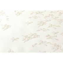 Papier peint motif floral blanc Tapisserie chic fleurie de designer Papiers peints intissés élégants pour salon & cuisine