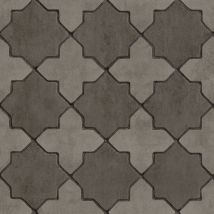 Profhome - Papier peint à motifs graphiques 374213 papier peint intissé légèrement texturé avec un dessin graphique mat gris noir 5,33 m2