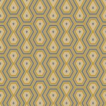 Profhome - Papel pintado gráfico 377074 papel pintado no tejido liso con figuras geométricas mate amarillo gris blanco 5,33 m2