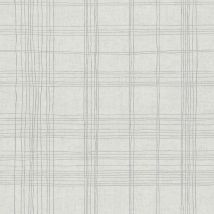 Profhome - Papel pintado gráfico 379191 papel pintado no tejido ligeramente texturado con dibujo gráfico brillante gris blanco 5,33 m2