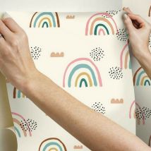 Roommates - Papier Peint Mural Arc en Ciel - Multicolor