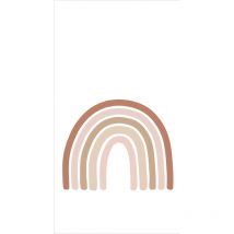 Estahome - papier peint panoramique arc en ciel terracotta, rose clair et beige
