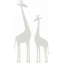 papier peint panoramique girafes gris chaud - Origin Wallcoverings