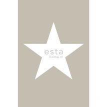 Estahome - papier peint panoramique étoile taupe
