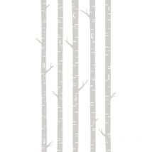 Estahome - papier peint panoramique troncs de bouleau gris