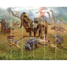 Walltastic - Papier peint mural le royaume des dinosaures 305X244 cm