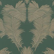 Profhome - Papier peint nature 379595 papier peint intissé texturé avec un dessin graphique brillant vert or 5,33 m2