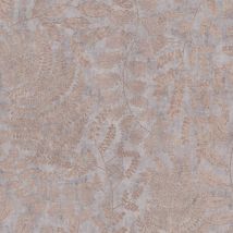 Profhome - Papier peint nature 388303 papier peint intissé lisse avec des ornements floraux satiné beige rose or 5,33 m2