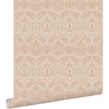 Estahome - papier peint ornement rose clair
