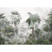 Ag Art - Papier peint Palmiers dans le brouillard - 375 x 270 cm