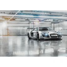 papier peint panoramique Audi R8 Le Mans gris - Komar