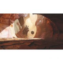 Roommates - Papier peint panoramique auto-adhésif Mandalorian Din Jarin et Grogu bebe yoda dans la grotte