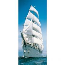 Sanders&sanders - papier peint panoramique bateau à voile bleu