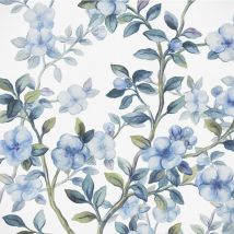 Komar - papier peint panoramique fleurs vintage bleu