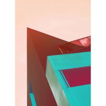 Papier peint panoramique effet 3D idéal pour bureau Tapisserie panoramique motif géométrique Papier peint panoramique design original