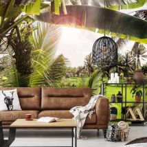 Hxadeco - Papier peint panoramique exotique paysage de bali