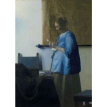 Sanders&sanders - papier peint panoramique Femme Lisant une Lettre de Johannes Vermeer bleu