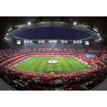 Papier peint panoramique foot stade allemand | Tapisserie panoramique sport chambre garçon | Papier peint panoramique chambre ado - 366 x 254 cm (8