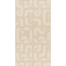 Estahome - papier peint panoramique graphique 3D beige