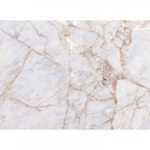 Papier peint panoramique imitation marbre Tapisserie panoramique blanche et dorée Papier peint panoramique élégant pour cuisine