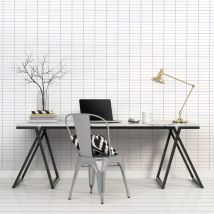 Papier peint xxl intissé 270 cm x 250 cm, ligne de cahier géante, décoration murale pour intérieur.