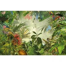 Komar - papier peint panoramique Into the Wild vert jungle