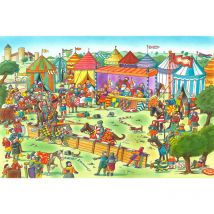 Papier peint panoramique enfant original | Tapisserie panoramique design motif chevalier | Papier peint panoramique pour chambre motif Moyen-Age