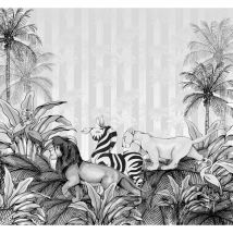 Komar - papier peint panoramique Le Roi lion gris - Disney