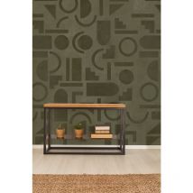 Looks By Wolfgang Joop - Papier peint panoramique looks Geo 270 x 200 cm Vert