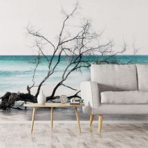 Hxadeco - Papier peint panoramique mer bleue turquoise
