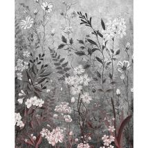 Komar - papier peint panoramique fleurs gris