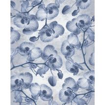 Komar - papier peint panoramique fleurs bleu