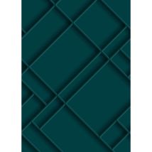 Origin Wallcoverings - Papier Peint Panoramique Panneaux De Bois Bleu Canard