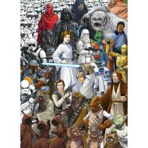 Papier peint panoramique Star Wars Cartoon multicolore - Disney