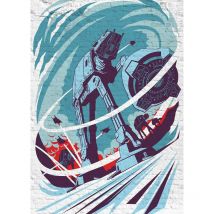 Komar - papier peint panoramique Star Wars Hoth bleu - Disney