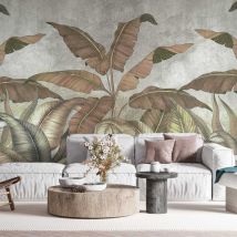 Hxadeco - Papier peint panoramique tropical deep