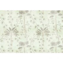 Papier peint panoramique vert pastel Tapisserie panoramique à motif feuillage et arbre Papier peint panoramique jungle pour chambre d'enfant