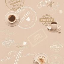 Papier peint vintage Papier peint cuisine Papier peint papier Beige / crème Marron SP03958 943082 - 10,05 x 0,53 m