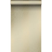 Origin - papier peint peau de serpent bronze brillant Wallcoverings