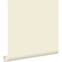 Estahome - papier peint petits points beige crème et argent