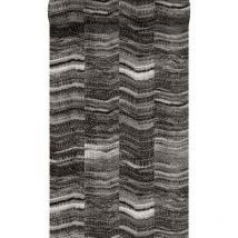Origin - papier peint rayures en morceaux de marbre stratifié noir Wallcoverings